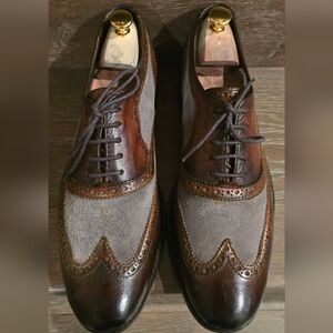 Cole Haan Brown and Gray Oxfords